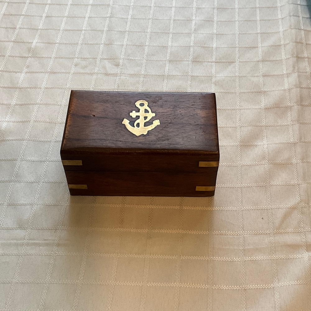 Nautical Wooden Trinket Box